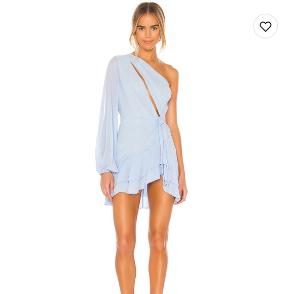Michael Costello x Revolve Sunny mini dress in blue size Medium - Picture 1 of 6